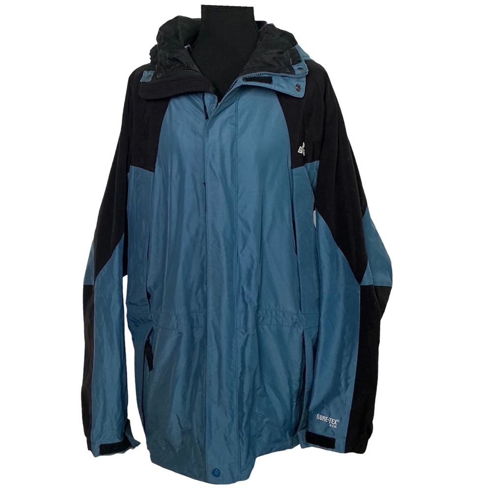 EMS Eastern Mountain Sports Gore-Tex XCR Parka Jacket Blue Black 103201A L